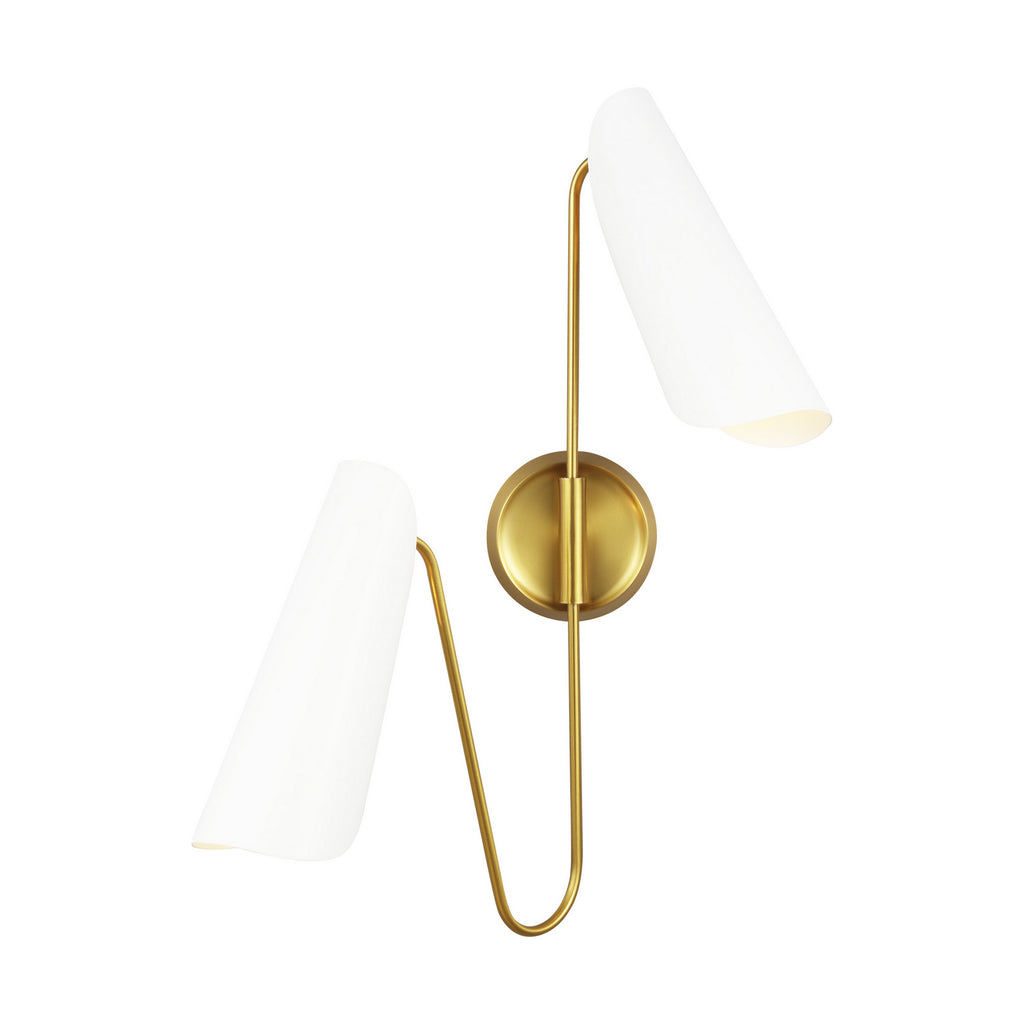AEW1002BBSMWT Tresa 2 Light Bathroom Vanity | Main Image