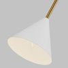 AEW1041MWTBBS Cosmo 1 Light Bathroom Vanity | Alternate Image