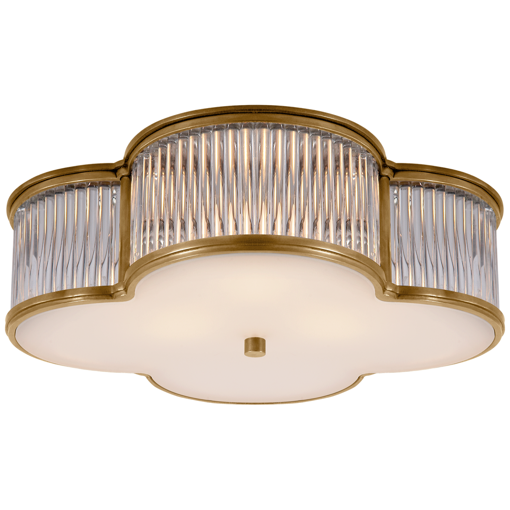 AH 4015NB/CG-FG Alexa Hampton Basil 3 Light Flush Mount Main Image