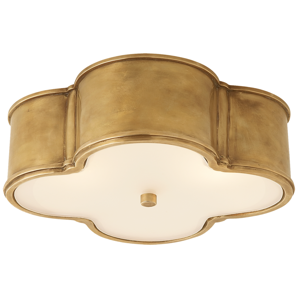 AH 4015NB-FG Alexa Hampton Basil 3 Light Flush Mount Main Image