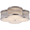 AH 4015PN/CG-FG Alexa Hampton Basil 3 Light Flush Mount Main Image