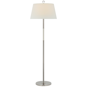 Polished Nickel and Parchment Leather