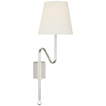 Polished Nickel and Parchment Leather