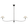 AL5010BZCHCL Amber Lewis Griffin 2 Light Linear Chandelier | Main Image