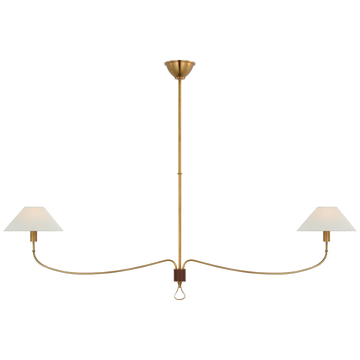 Hand-Rubbed Antique Brass and Saddle Leather