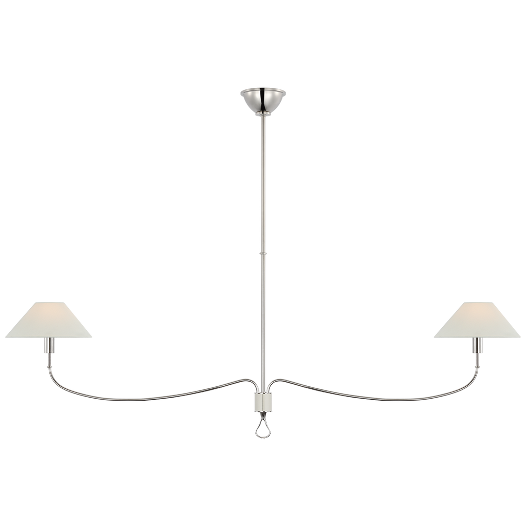 AL5010PNPARL Amber Lewis Griffin 2 Light Linear Chandelier | Main Image