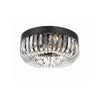 Crystorama-OPEN-BOX Alister 5 Light Flush in Charcoal Bronze - Front View
