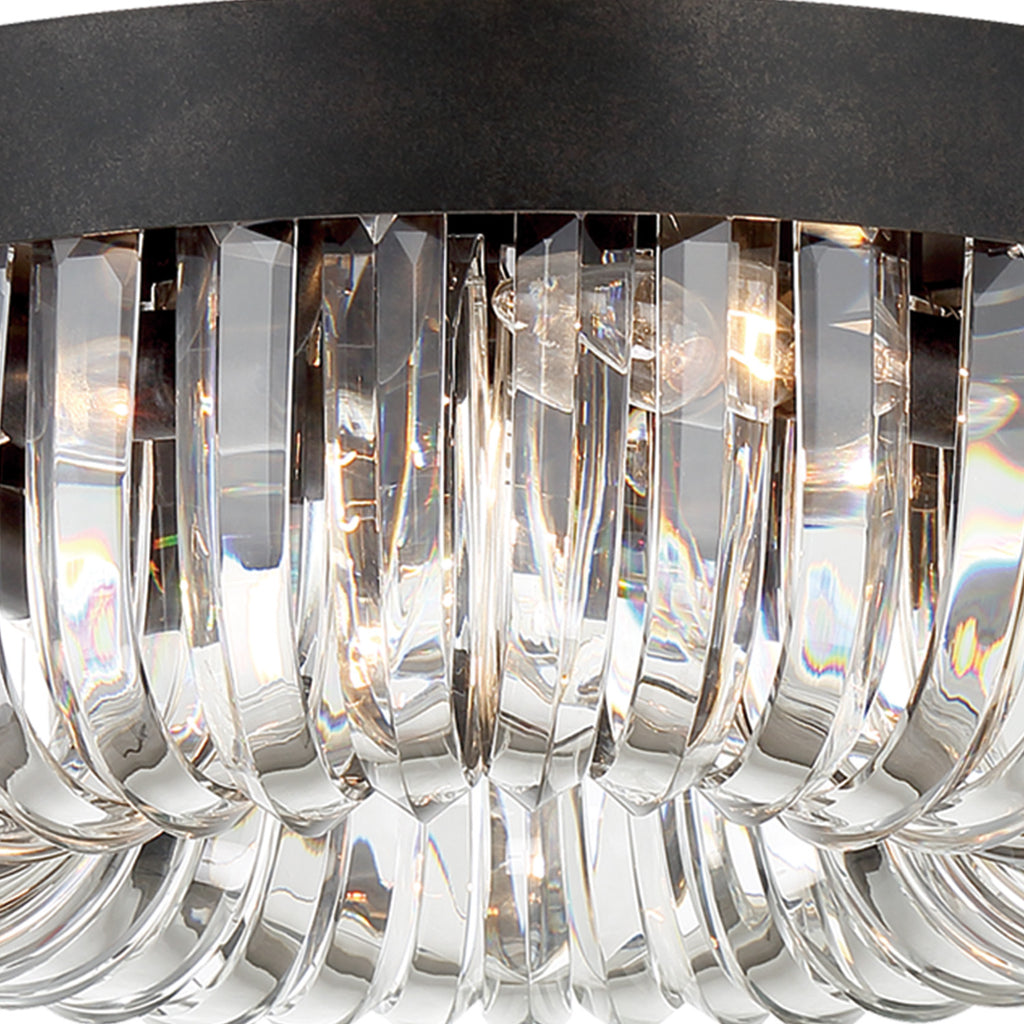 Crystorama-OPEN-BOX Alister 5 Light Flush in Charcoal Bronze - Additional View