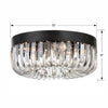 Crystorama-OPEN-BOX Alister 5 Light Flush - Product Dimensions