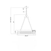 Crystorama Alister 28.25'' Chandelier - Product Dimensions
