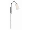 Crystorama Alexa 5'' Task Sconce in Matte Black - Additional View