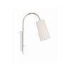 Crystorama Alexa 5'' Task Sconce in Polished Nickel - Additional View