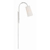 Crystorama Alexa 5'' Task Sconce in Polished Nickel - Additional View