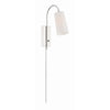 Crystorama Alexa 5'' Task Sconce in Polished Nickel - Additional View