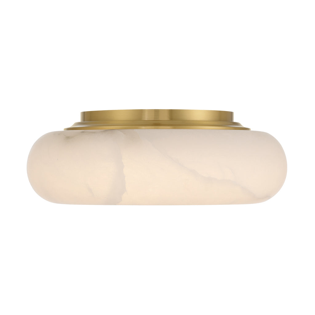 Crystorama Acme 16'' Integrated LED Flush Mount in Aged Brass - Additional View
