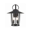 Crystorama Andover 14'' Outdoor Sconce in Matte Black - Additional View