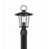 Crystorama Andover 9'' Outdoor Post in Matte Black - Additional View