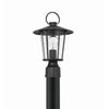 Crystorama Andover 9'' Outdoor Post in Matte Black - Additional View