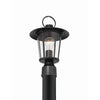 Crystorama Andover 9'' Outdoor Post in Matte Black - Additional View