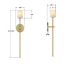 ARA-10261-SB-ST Aragon 4.5'' LED Sconce | Dimensions Image