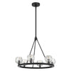 Crystorama Aragon 24'' LED Chandelier in Matte Black - Additional View