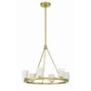Crystorama Aragon 22.75'' LED Chandelier in Soft Brass - Additional View