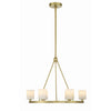 Crystorama Aragon 22.75'' LED Chandelier in Soft Brass - Additional View