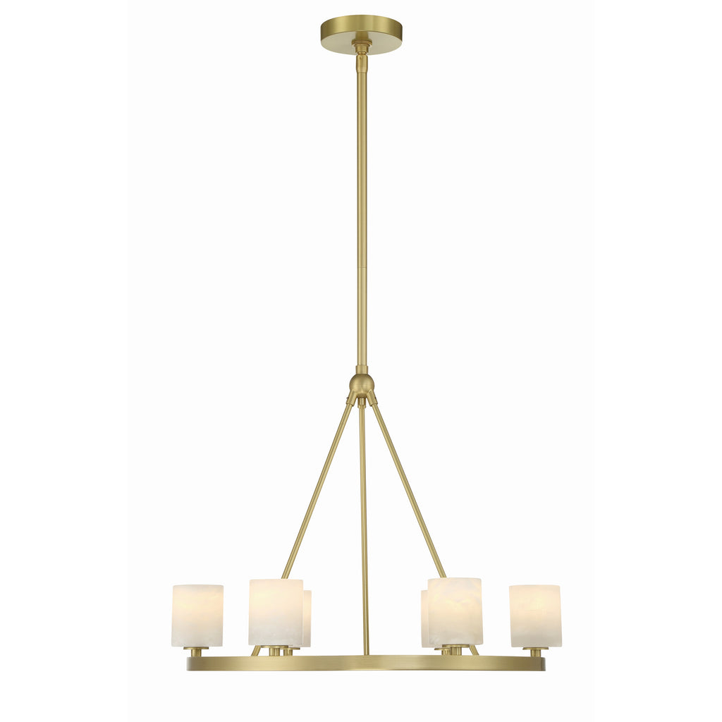 Crystorama Aragon 22.75'' LED Chandelier in Soft Brass - Additional View