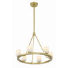 Crystorama Aragon 22.75'' LED Chandelier in Soft Brass - Additional View