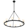 Crystorama Aragon 34.75'' LED Chandelier in Matte Black - Additional View
