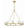 Crystorama Aragon 34.75'' LED Chandelier in Soft Brass - Additional View