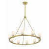 Crystorama Aragon 34.75'' LED Chandelier in Soft Brass - Additional View