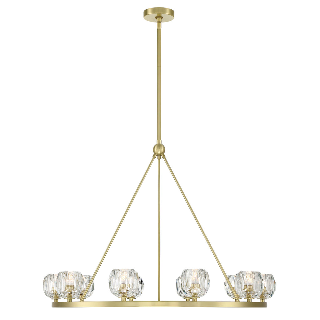 Crystorama Aragon 36'' LED Chandelier in Soft Brass - Additional View