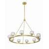 Crystorama Aragon 36'' LED Chandelier in Soft Brass - Additional View