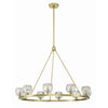 Crystorama Aragon 36'' LED Chandelier in Soft Brass - Additional View