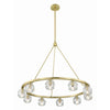 Crystorama Aragon 36'' LED Chandelier in Soft Brass - Additional View