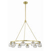 Crystorama Aragon 36'' LED Chandelier in Soft Brass - Additional View