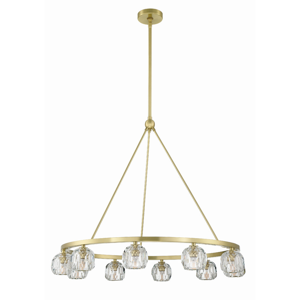Crystorama Aragon 36'' LED Chandelier in Soft Brass - Additional View