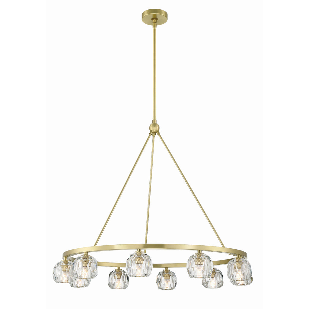 Crystorama Aragon 36'' LED Chandelier in Soft Brass - Additional View