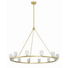 Crystorama Aragon 46.75'' LED Chandelier in Soft Brass - Additional View