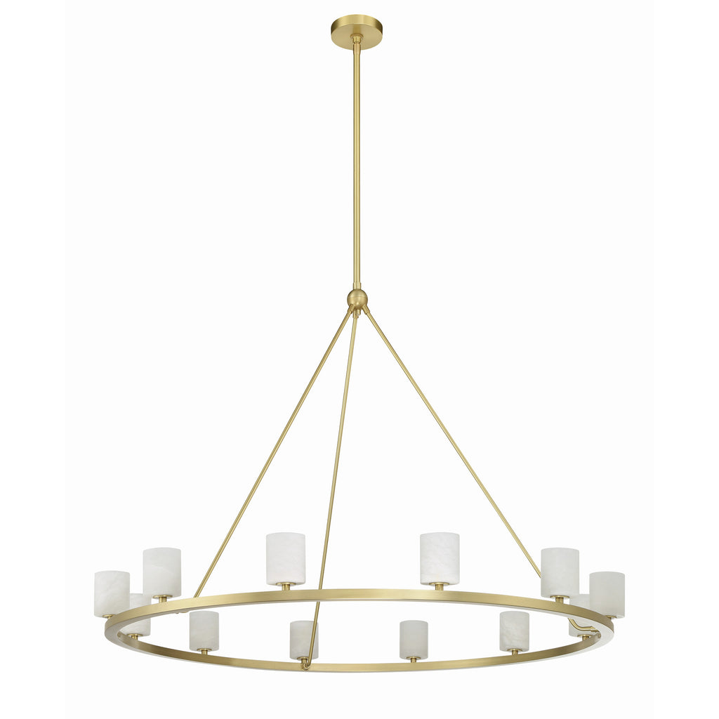 Crystorama Aragon 46.75'' LED Chandelier in Soft Brass - Additional View