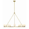 Crystorama Aragon 46.75'' LED Chandelier in Soft Brass - Additional View