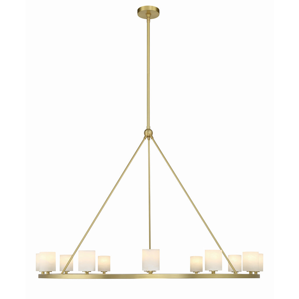 Crystorama Aragon 46.75'' LED Chandelier in Soft Brass - Additional View