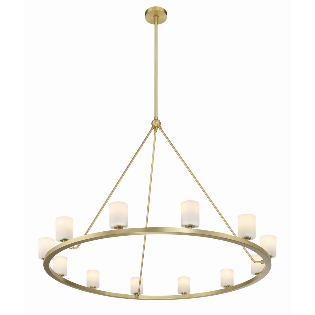 Crystorama Aragon 46.75'' LED Chandelier in Soft Brass - Additional View