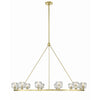 Crystorama Aragon 48'' LED Chandelier in Soft Brass - Additional View