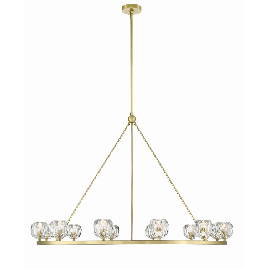 Crystorama Aragon 48'' LED Chandelier in Soft Brass - Additional View