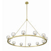 Crystorama Aragon 48'' LED Chandelier in Soft Brass - Additional View