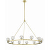 Crystorama Aragon 48'' LED Chandelier in Soft Brass - Additional View