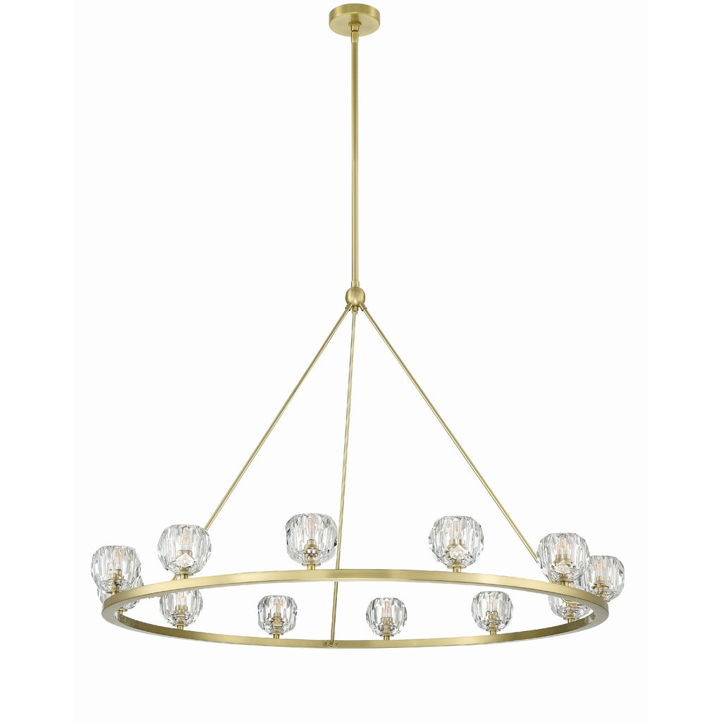 Crystorama Aragon 48'' LED Chandelier in Soft Brass - Additional View