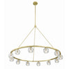 Crystorama Aragon 48'' LED Chandelier in Soft Brass - Additional View
